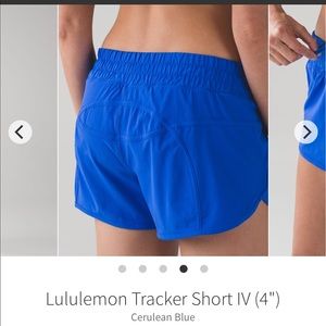 Lululemon 4” tracker short lined